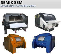 new SEMIX Single Shaft Concrete Mixer concrete mixer