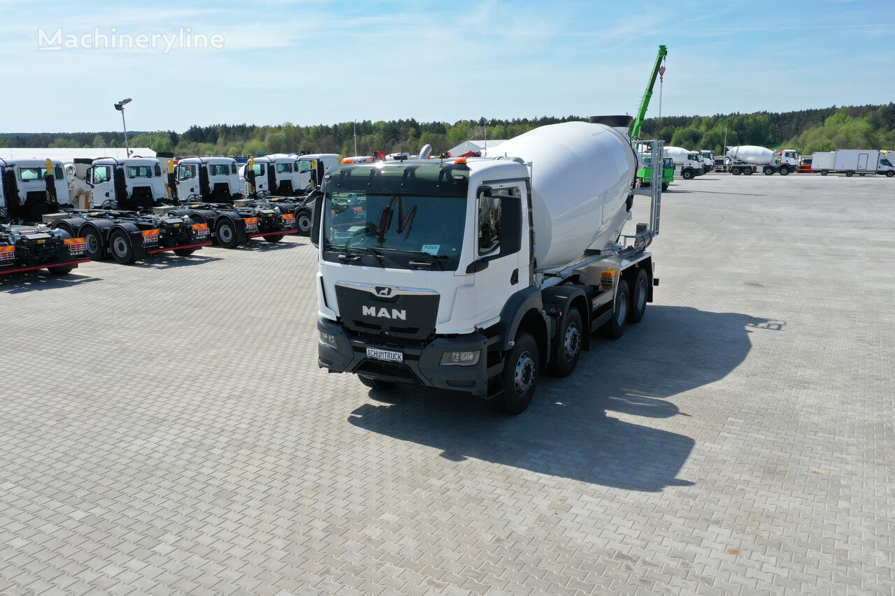 new FML  on chassis MAN TGS 35.480 8x4 FML 10 m3 concrete mixer truck