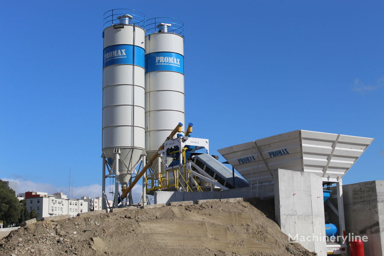 new Promax Mobile Concrete Batching Plant M100-TWN (100m3/h) concrete plant