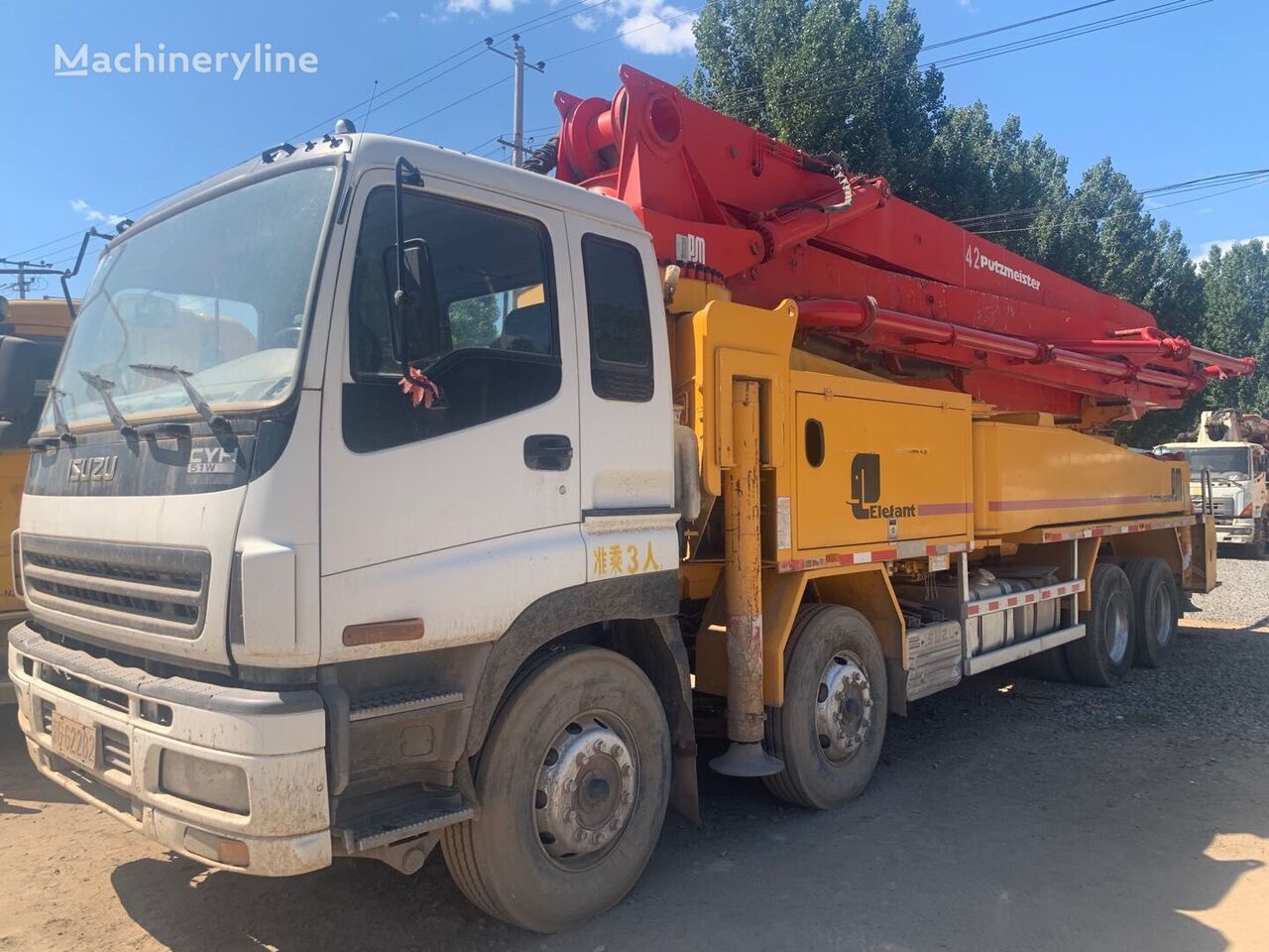 Putzmeister 46z on chassis Isuzu concrete pump