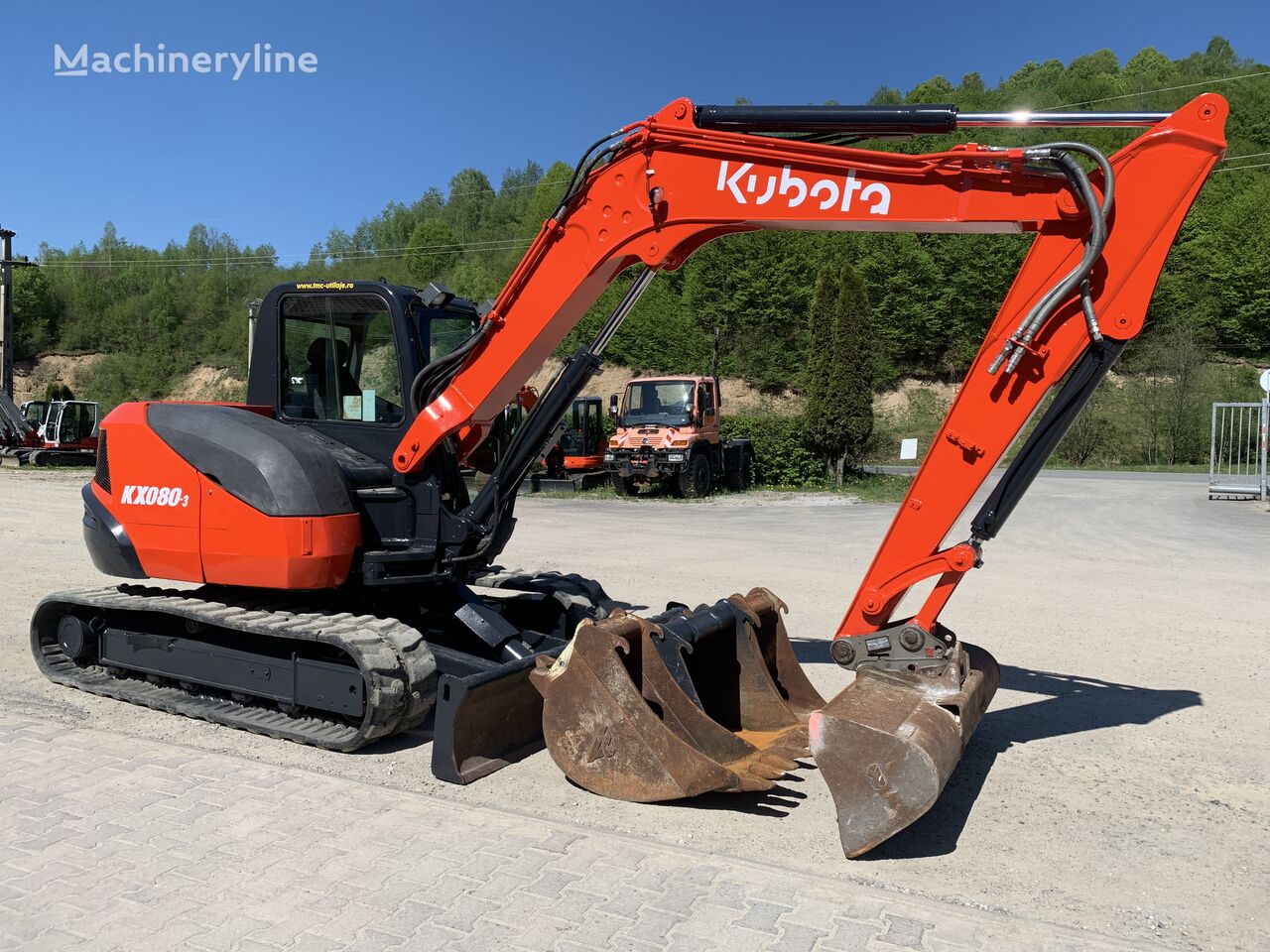 Kubota KX080-3 mini excavator