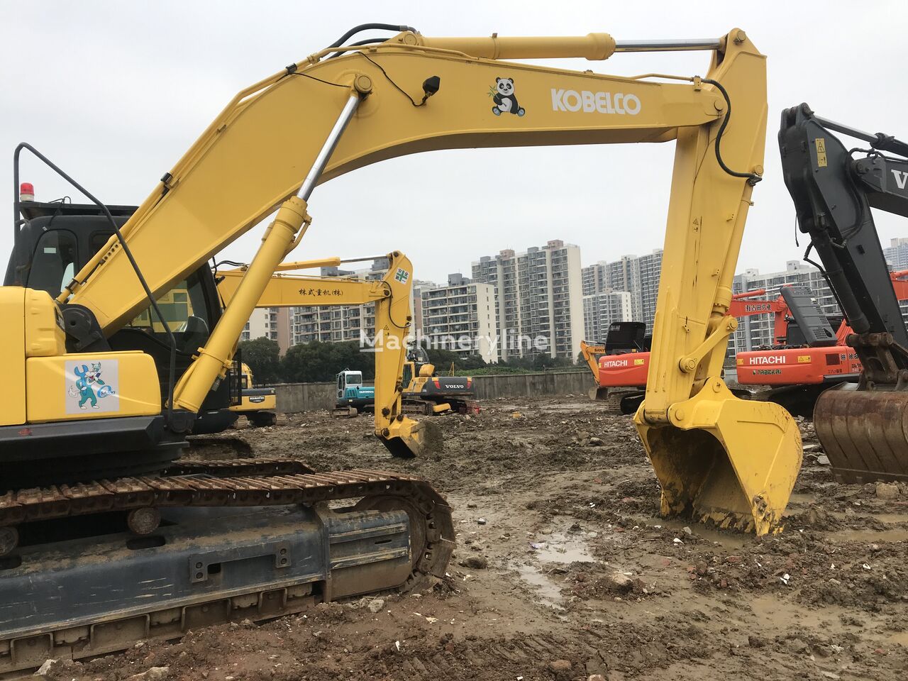 Kobelco SK350 tracked excavator