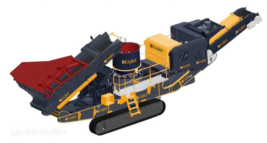 new FABO FTC-300 Mobile Cone Crusher mobile crushing plant