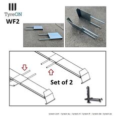 Wheel forks for vehicles  TyreON for TyreON WF2 column lift
